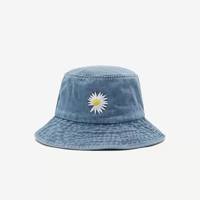 VHV- Zonnehoed Dames - Tweezijdig Draagbaar Vissershoedje van 100% Katoen - Kreukvrij Opvouwbare Bucket Hat Dames met Brede Rand - Trendy Strandhoed voor Reizen, Wandelen en Festivals