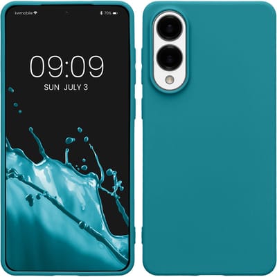 kwmobile telefoonhoesje geschikt voor Samsung Galaxy S25 Edge - Hoesje voor smartphone - Back cover in mat petrol