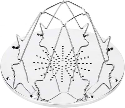 Broodrooster Lade - Camping Kookgerei - Outdoor Koken - Roestvrij Staal - 4 Sneetjes - Zilver