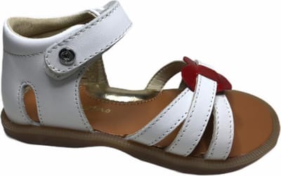 Naturino velcro sandalen 5042 wit rood hart mt 26
