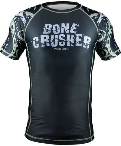 PRiDEorDiE Rash Guard Bone Crusher V.2 Black - XXXL