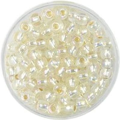 9580-054 Rocailles kristal AB zilverkern 4.5mm