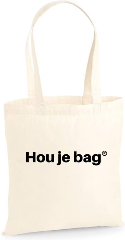 Linnen tas Hou je bag, Naturel, One Size