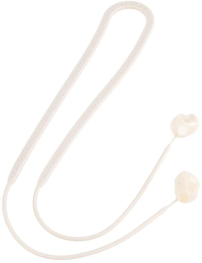 Witte Siliconen Lanyard voor Sony WF-1000XM5 Oordopjes - Antislip en Comfortabel