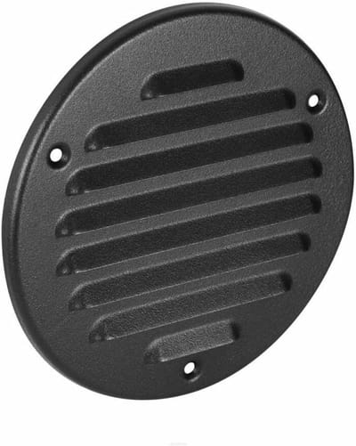 Ventilatierooster Rond - Afvoerrooster Deksel - Ventilatie Afdekken - Met Vliegengaas - 125 mm - Antiek Zilver