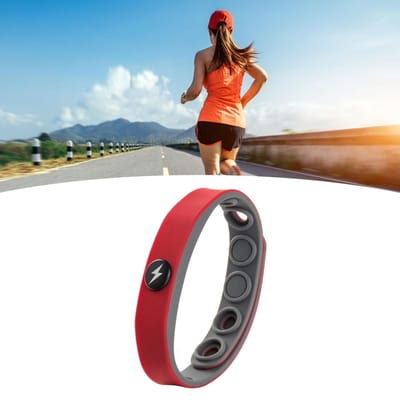 Siliconen Antistatische Polsband Zacht Draadloos Release Negatieve Ionen Siliconen Sportpolsband voor gray