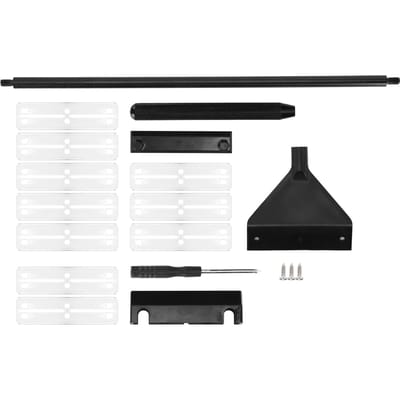 Racloir à algues pour aquarium en alliage d'aluminium pour aquarium en verre Nettoyeur d'algues avec manche détachable 40 cm avec 10 lames black