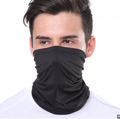 Multiuse Bandana En Col Sjaal in 1 I Hoofdband I Nekwarmer I Gezichtsmasker I Motormuts I Skiën I Snowboarden I Motorrijden I Zwart