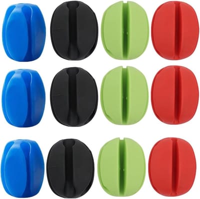 Draagbare Vissenhengelhouder met 5 Gaten, Silicone Fixatieclips voor Optimale Bescherming en Stabiliteit van Hengels, 12 Stuks
