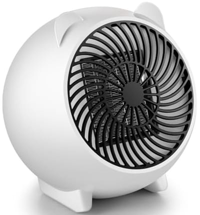 Energiebesparende elektrische ventilatorkachel - 1000W keramische en stille verwarming voor badkamer, slaapkamer en woonkamer