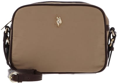 U.S. POLO ASSN. schoudertas Houston Crossbody Bag Warm Taupe beige