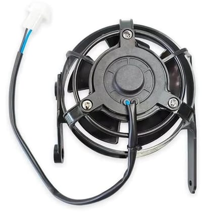 Radiatorventilator Motor - Koelventilator Motorfiets - Motor Koelen - Duurzaam Metaal Kunststof - 600 g - Zwart