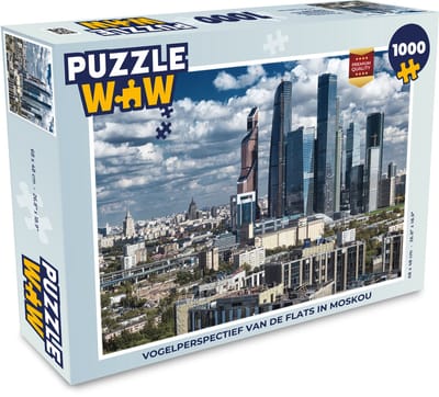Puzzel de flats in Moskou - Legpuzzel - Puzzel 1000 stukjes volwassenen
