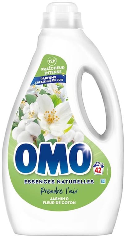 OMO Lessive vloeibare jasmijn en fleur de katoen 1.764l 42 lavages