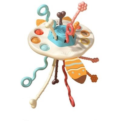 Jouets de Développement Sensoriel Montessori pour Bébé Jouets d'Apprentissage d'Entraînement à la Préhension Digitale à Cordon à Tirer 0-12 Mois Jouet pour Bébés Cadeau Éducatif