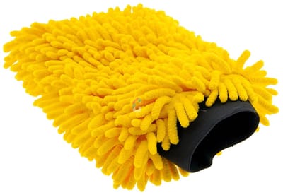 CROP Racer Auto Washandschoen Geel