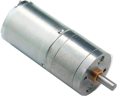 Metalen Reductiemotor - DC Motor - Apparaten Aandrijven - Zuivere Koperdraad Rotor - 24V - Zilver