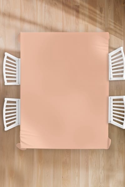 Tafelkleed - Tafellaken - 180x240 cm - Abrikoos - Roze - Pastel - Effen - Kleur - Binnen en Buiten