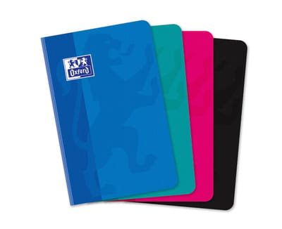 Oxford 100102895 schrijfblok & schrift 192 vel Zwart, Blauw, Lichtblauw, Roze