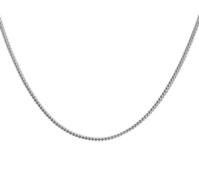 Zilver Geoxideerde Collier oxi vossestaart 1 1101661 50 cm
