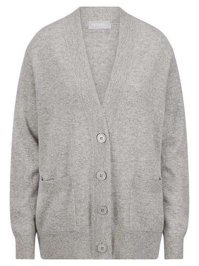 Vest 100% kasjmier Van include grijs