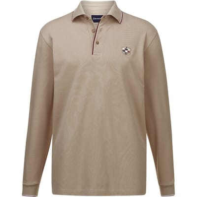Babista herren Poloshirt Met Lange Mouwen - 48 - beige - Plus Size