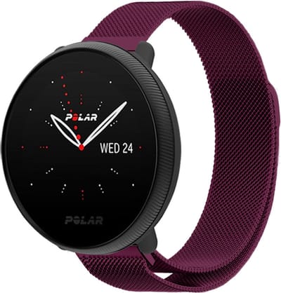 Strap-it Luxe Milanese bandje - geschikt voor Polar Ignite / Ignite 2 / Ignite 3 / Unite / Pacer - paars