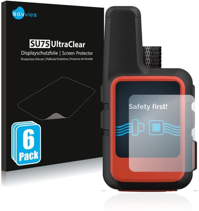 Savvies - Screenprotector voor Garmin inReach Mini 2 - Folie Beschermfolie transparant 6 Stuks