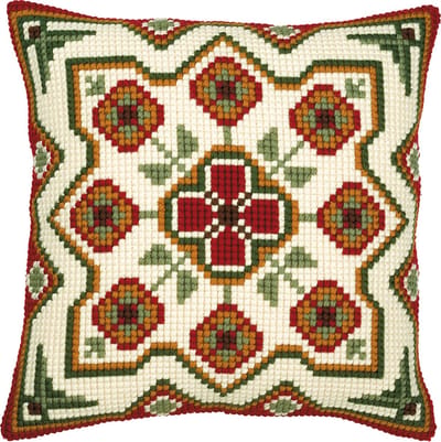 Vervaco - Kruissteekkussen kit - Geometrisch - PN-0008594 - Borduren - Borduurpakket - Borduurpakket volwassenen - Borduurpakket kind