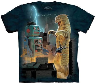 T-shirt Catzilla vs Robot S