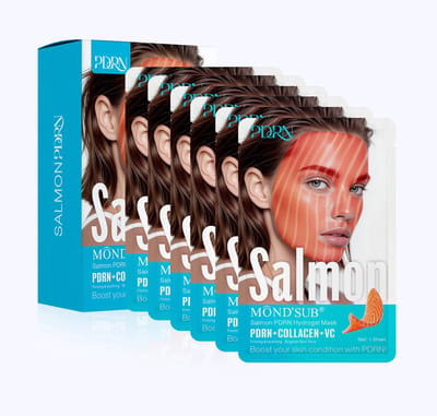 MÔND’SUB® zalm PDRN & Collageen Gezichtsmasker – voor Hydratatie, Glow & Huidherstel – Korean Skincare – 6 pack