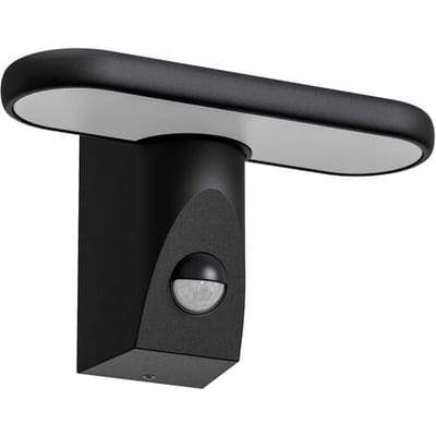 KS Verlichting Zack Muurlamp Zwart Met Bewegingsmelder