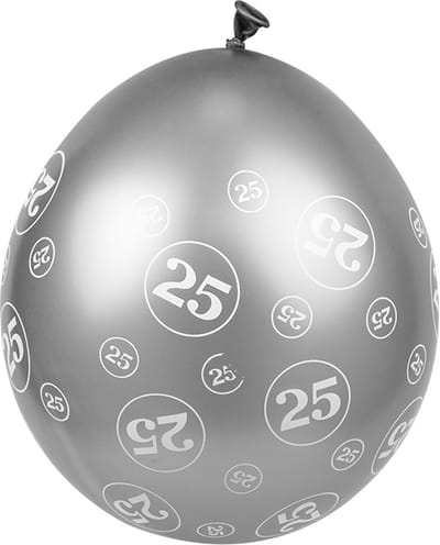 Balloons - 25 jaar getrouwd