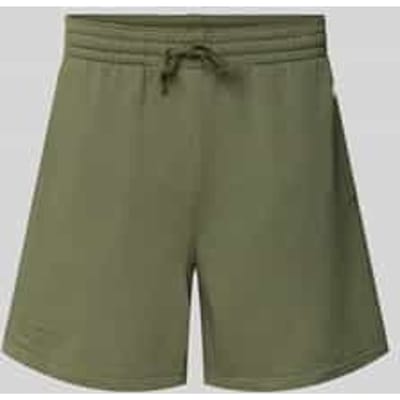 Relaxed fit sweatshorts met logobadge, model 'Sustainable'