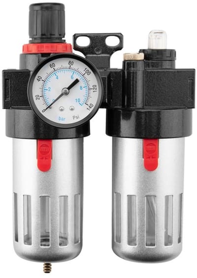 Lucht filter-olie-eenheid met drukregelaar / Afvoer filter 1/2 met drukregelaar en oliepot / olie en water afscheider compressor -BFC-4000 Filterregelaar Smeermiddelcombinatie