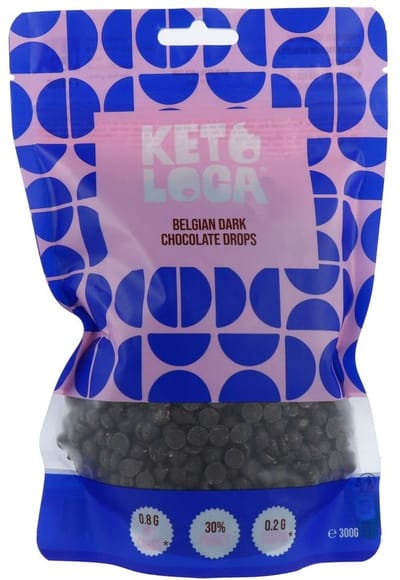 Keto Hero Chocolade Drops Puur - 300 gr