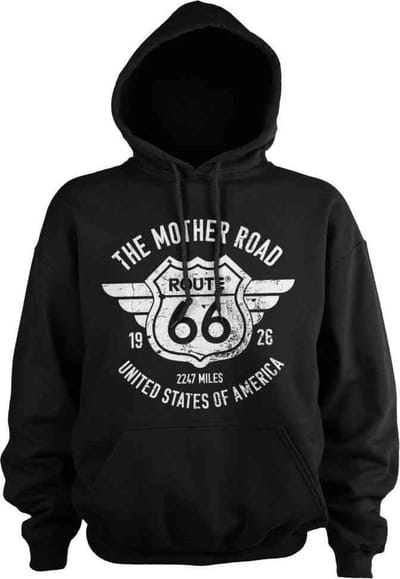 Route 66 Hoodie/trui -S- The Mother Road Zwart