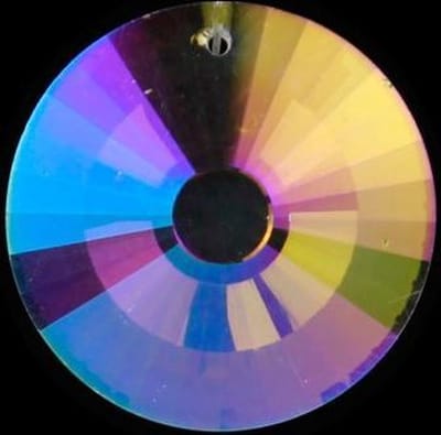 Regenboogkristal cirkel parelmoer AAA kwaliteit - 4.5 cm
