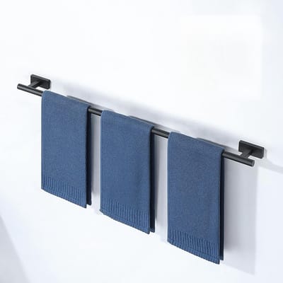 60cm Roestvrijstalen Handdoekhouder Zwart voor Badkamer en Keuken