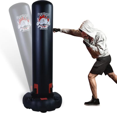 Bokszak 30 cm diameter - Vrijstaande bokstrainer voor kinderen en volwassenen