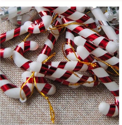 ProductGoods - Rode Zuurstokken - Zuurstokken - Kersthangers - Set van 24 stuks - Kerst Decoratie - Kerst