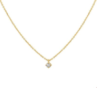 The Jewelry Collection Ketting Diamant 0.10ct H Si 41 - 43 - 45 cm - Goud