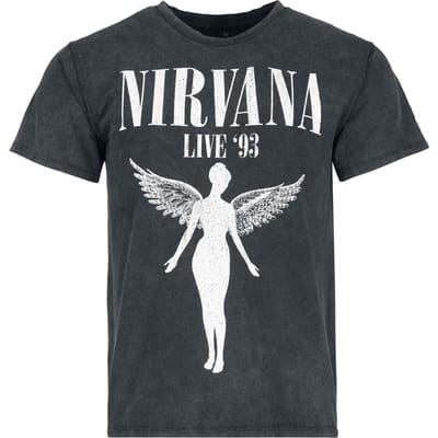 Nirvana T-shirt - In Utero '93 - S tot XXL - voor Mannen - zwart