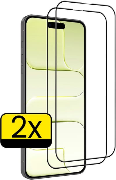 Screenprotector - Geschikt voor Apple iPhone Air - 2 Stuks - Full Cover - Beschermglas - Gehard Glas - Tempered Glass - Screen Protector