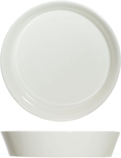 Cosy & Trendy Diepe Borden / Pastaborden Oslo Wit - 4 Stuks ø 21 cm Porselein - Vaatwasser-, Magnetron- & Ovenbestendig