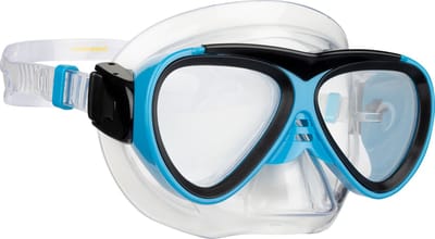 Waimea Duikbril - Kinderen - Blauw/Zwart - Lens Gehard Glas