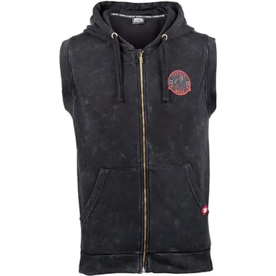 Gorilla Wear Silverdale Mouwloze Hoodie - Zwart - S