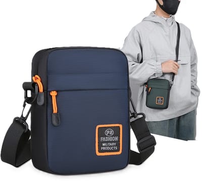 Crossbody Schoudertas Heren I Portemonnee I Heuptas I Sling Bag I Reis Tas I Telefoontasje I Waterafstotend I Blauw