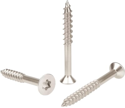 RVS A2 Houtschroeven 4x40mm - Verzonken Kop TORX - 500 Stuks
