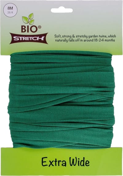 Brede Plantenbinders - Tuinsnoer - Planten Steunen - Rekbaar Katoen - 8 Meter - Groen